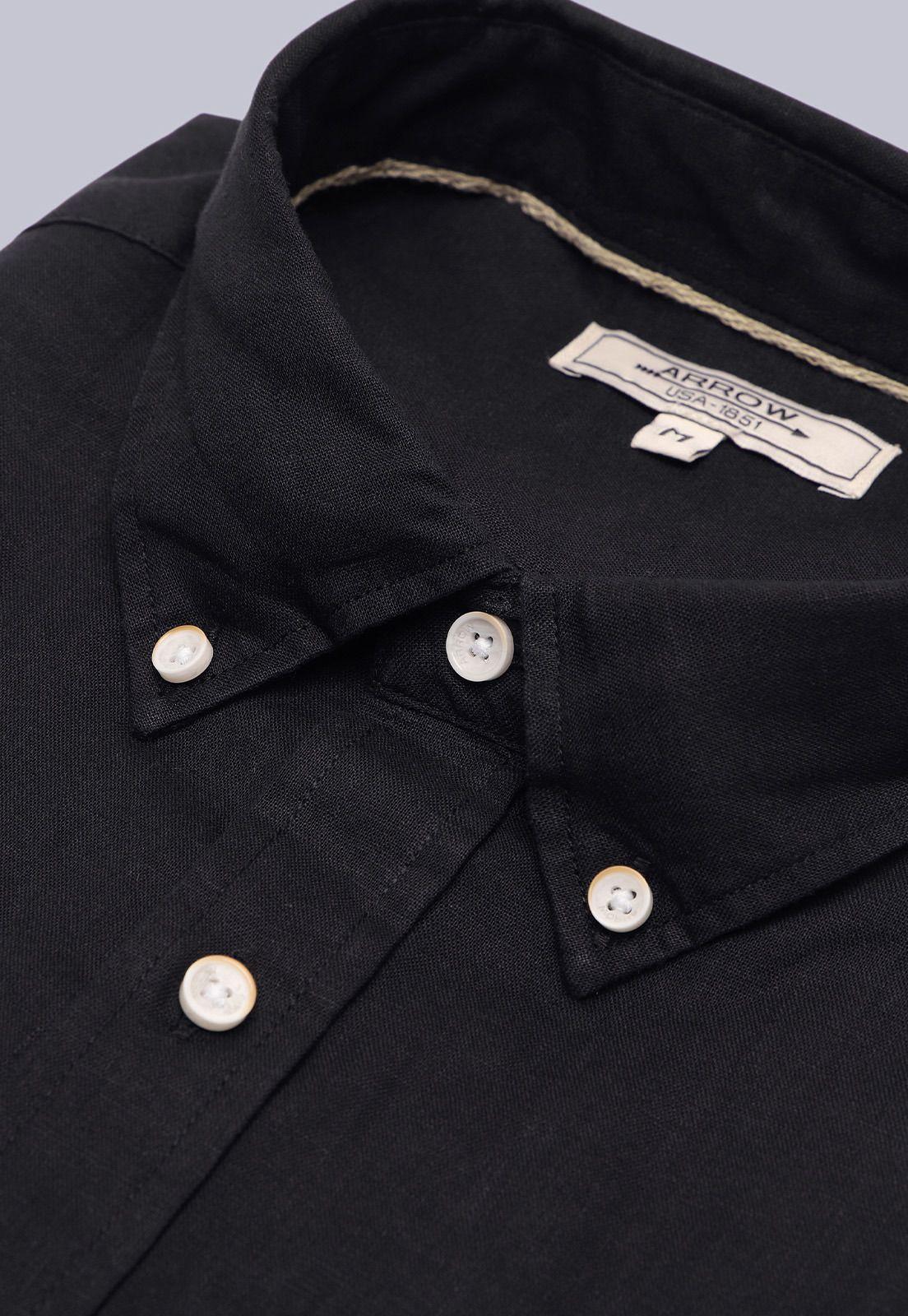 Camisa Lino Manga Corta Arrow CM3058SNE-4