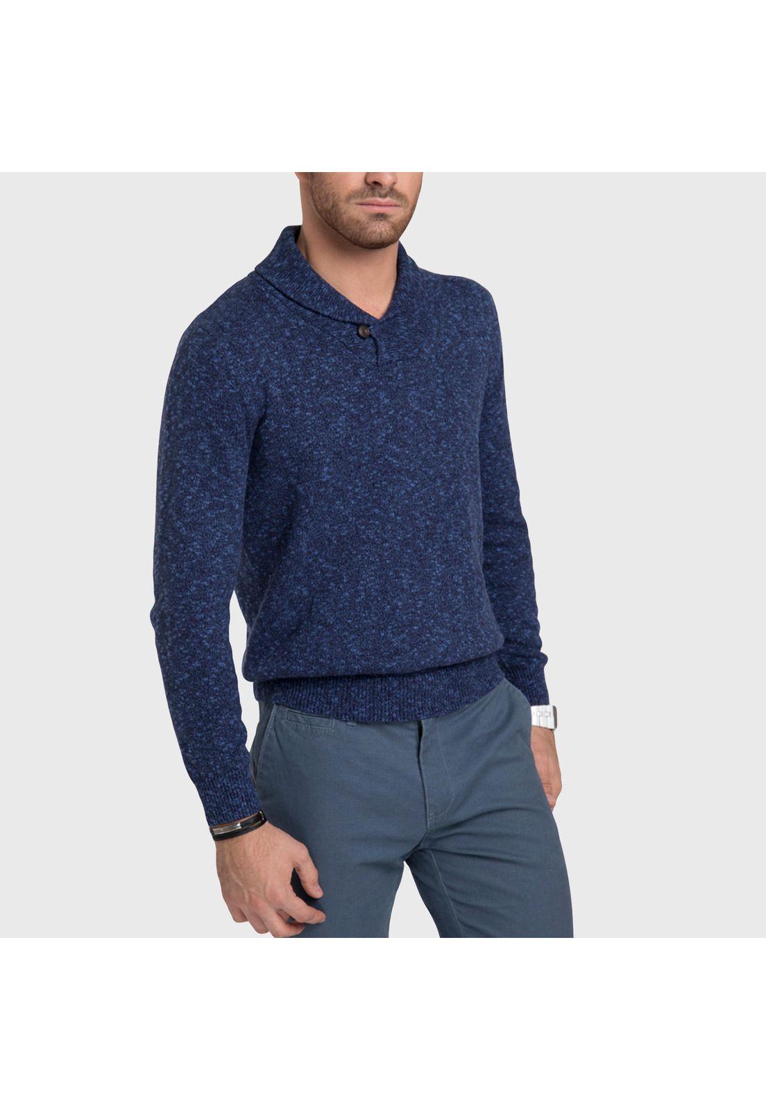 Sweater Cuello Smoking Jaspeado-0