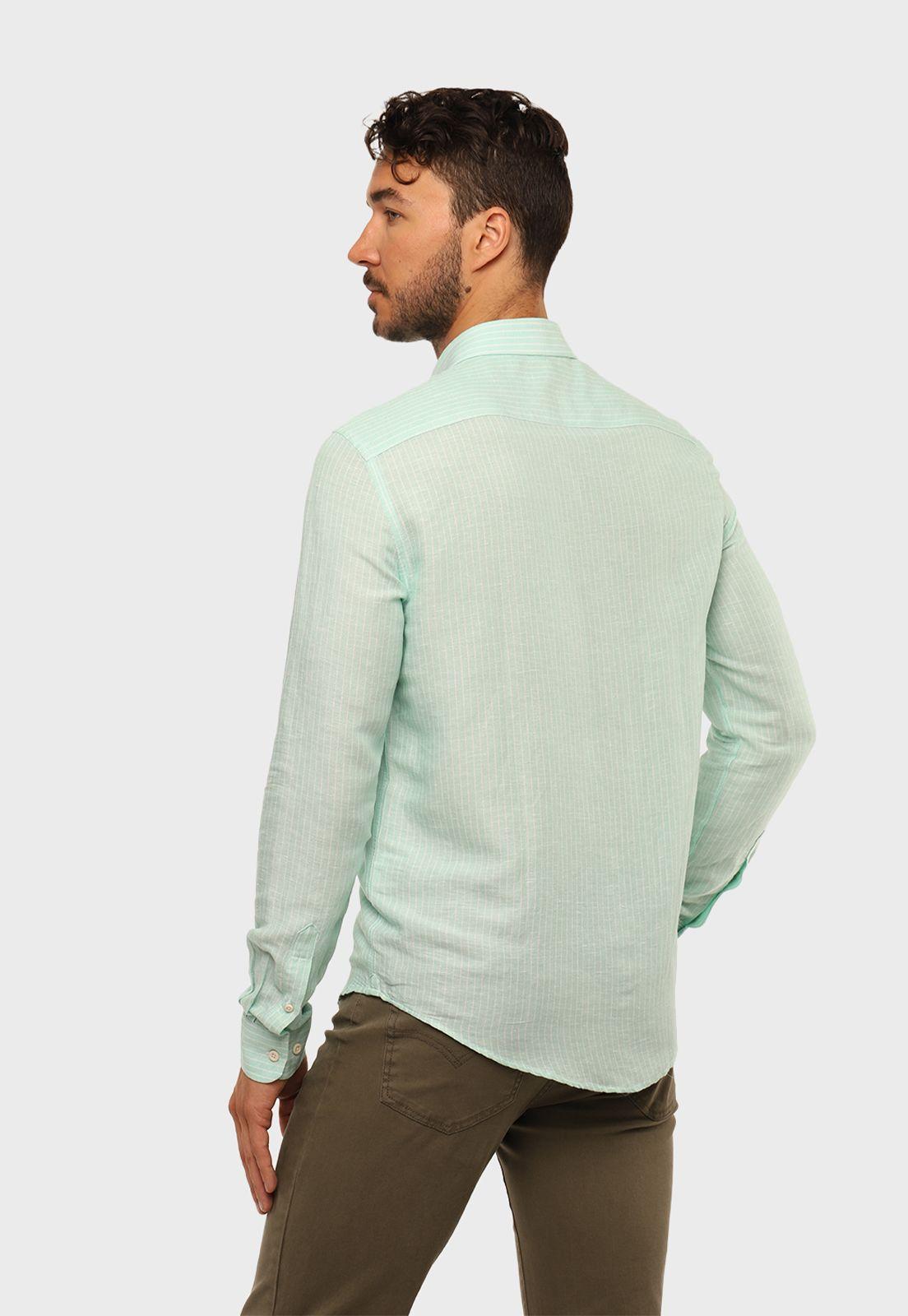 Camisa Casual Lino A Rayas Arrow-1