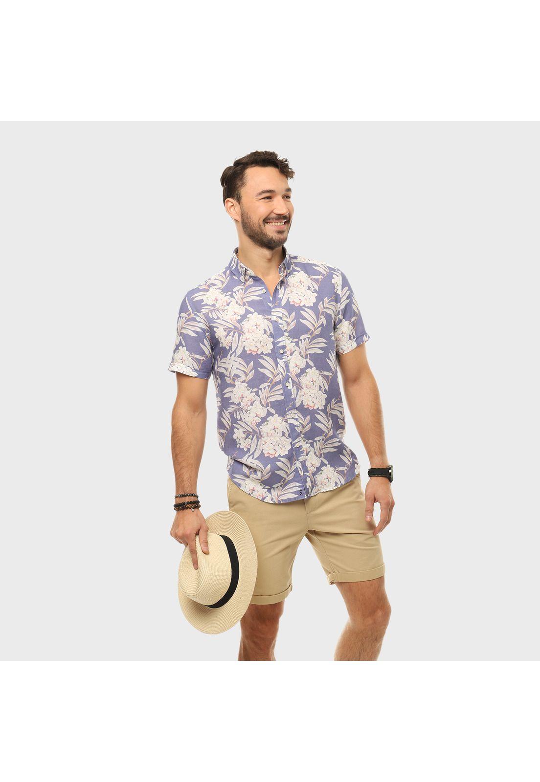 Camisa Casual Floreada Arrow-0