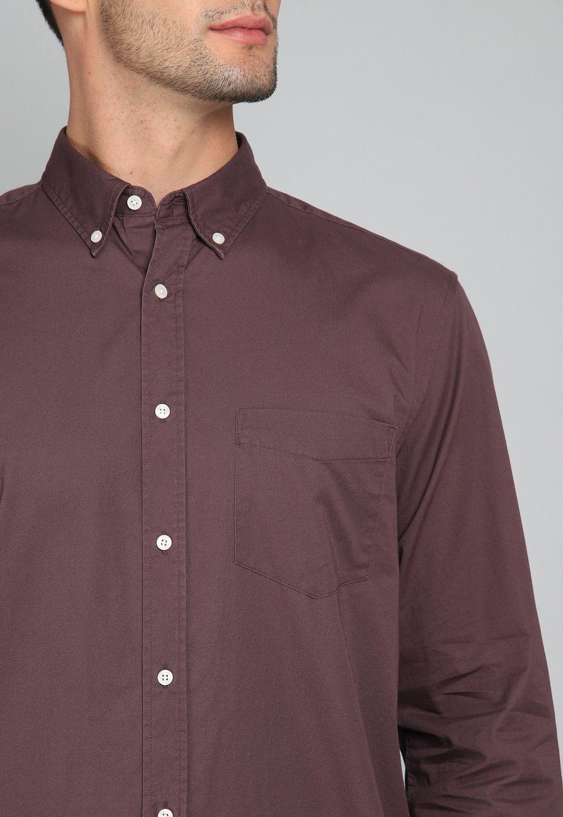 Camisa Lisa Manga Larga Arrow CM31006BU-2