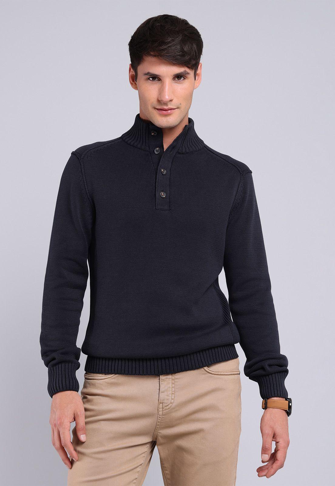 Sweater Half Button Arrow SW2711WCB-0