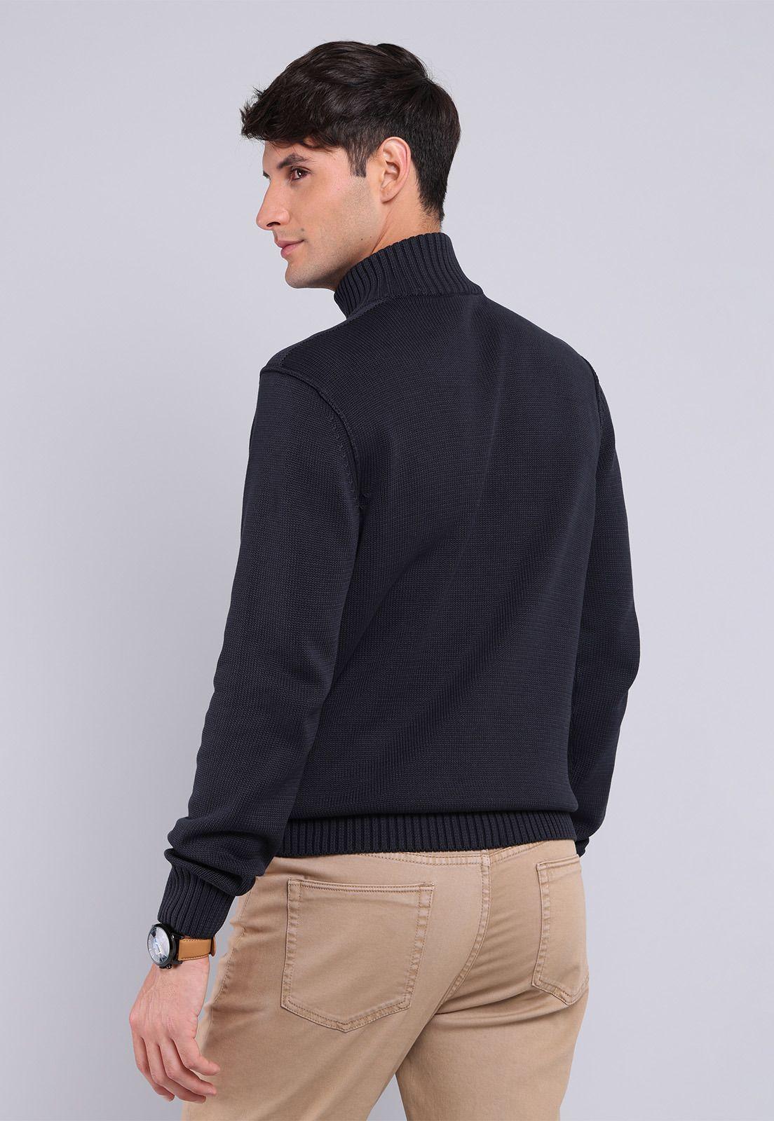 Sweater Half Button Arrow SW2711WCB-1