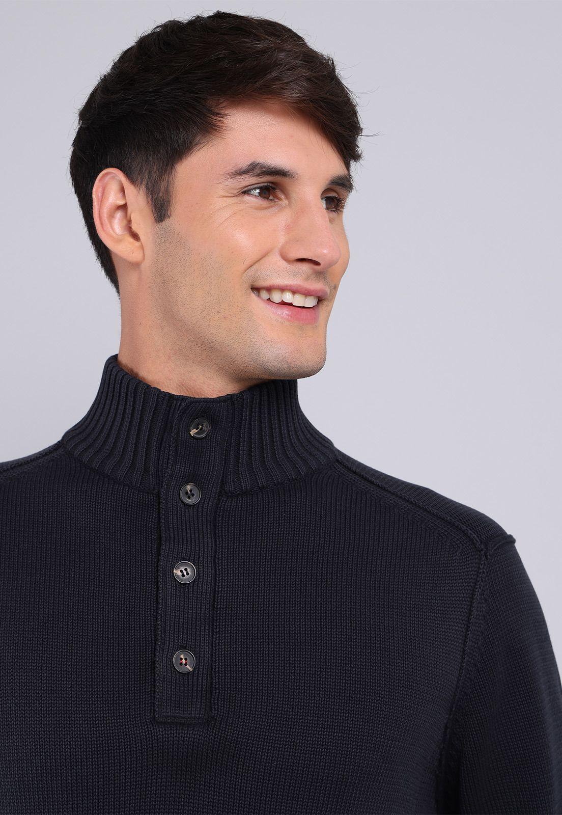 Sweater Half Button Arrow SW2711WCB-2