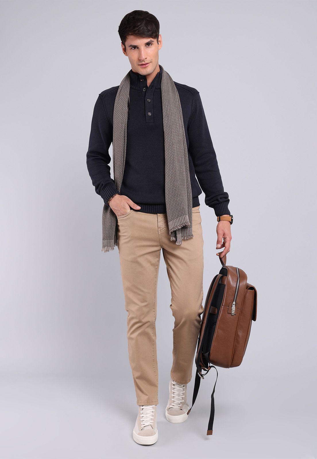 Sweater Half Button Arrow SW2711WCB-3