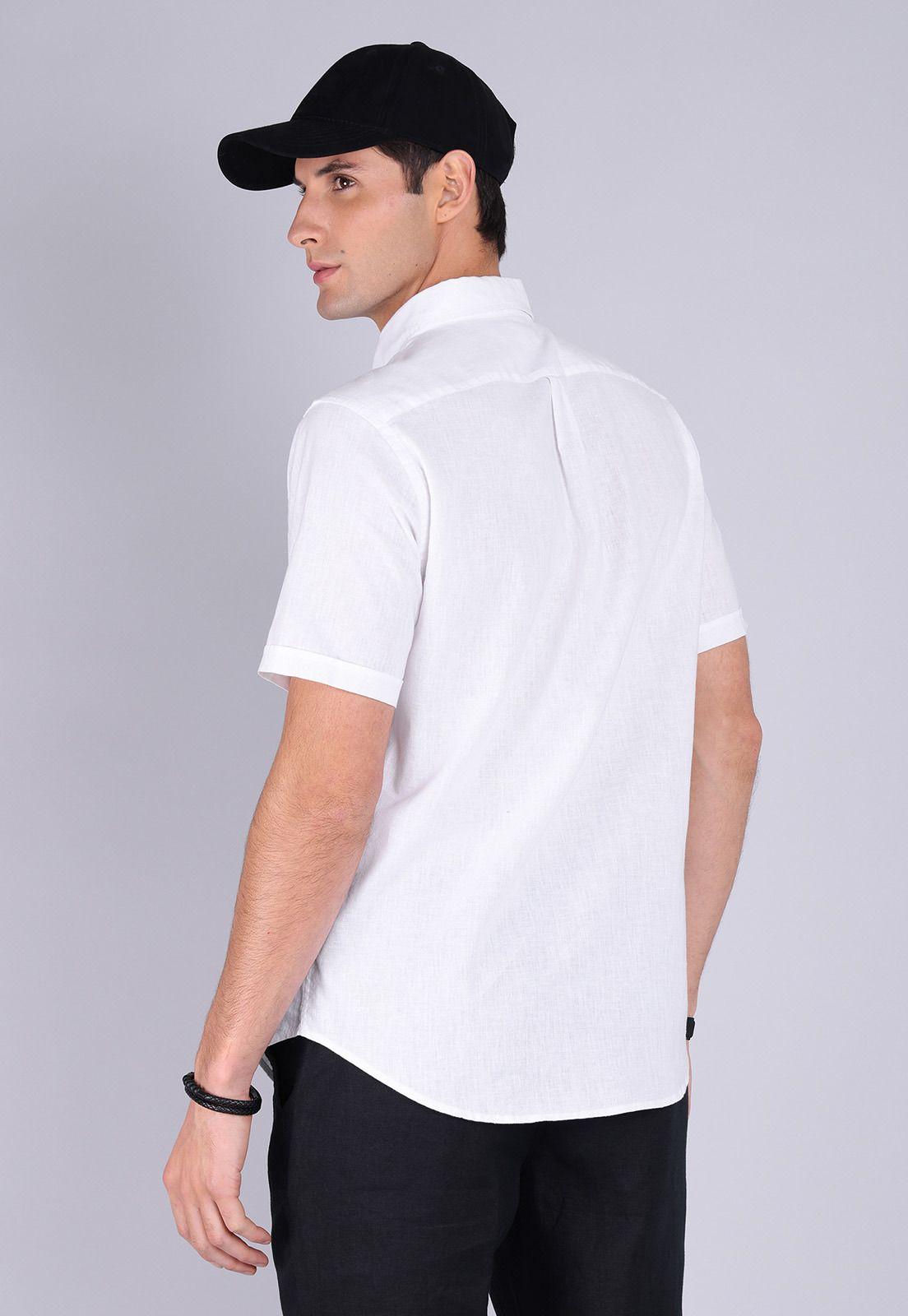 Camisa Lino Manga Corta Arrow CM3058SBL-1