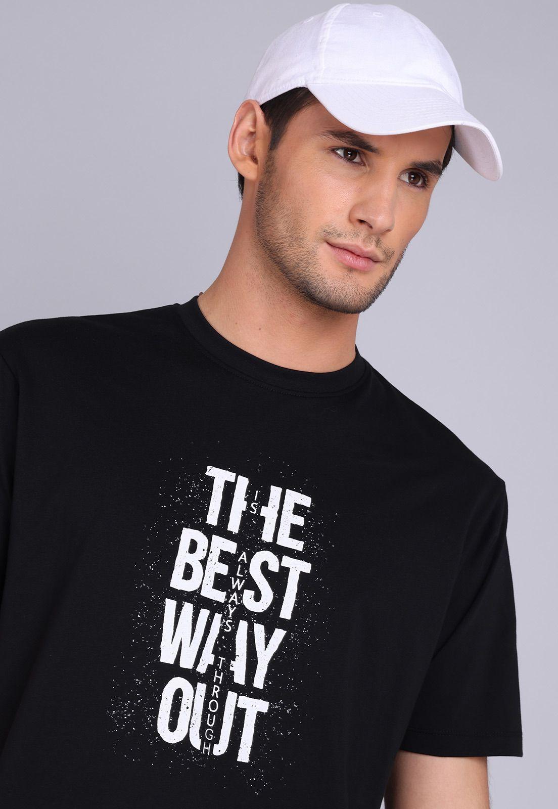 Polera Cuello Redondo Estampada Arrow PO3088SNE-2