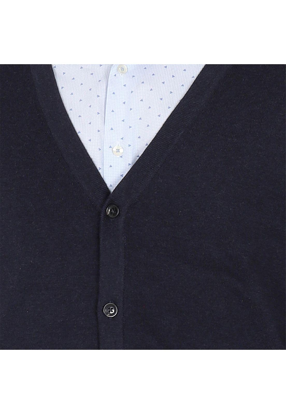 Cardigan Básico Cotton Merino-3