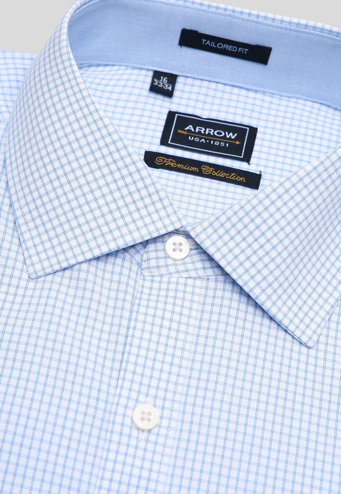 Camisa Formal Spandex Cuadros Arrow-1