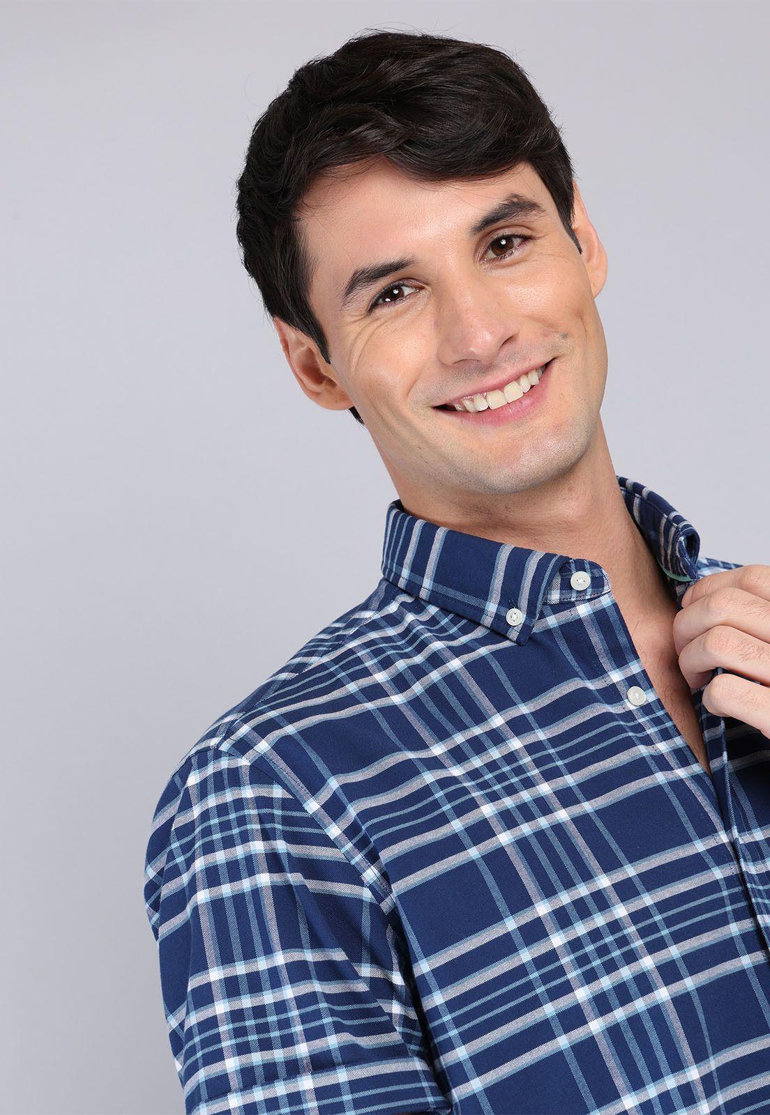 Camisa Diseño Cuadros Arrow CM32021AZ-2