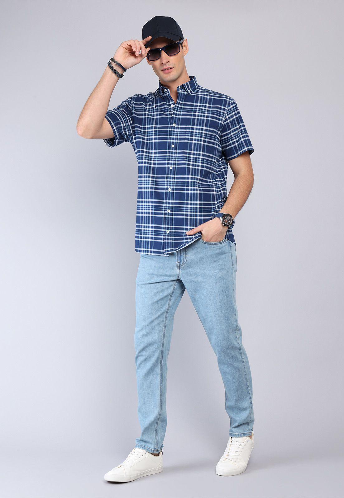 Camisa Diseño Cuadros Arrow CM32021AZ-3