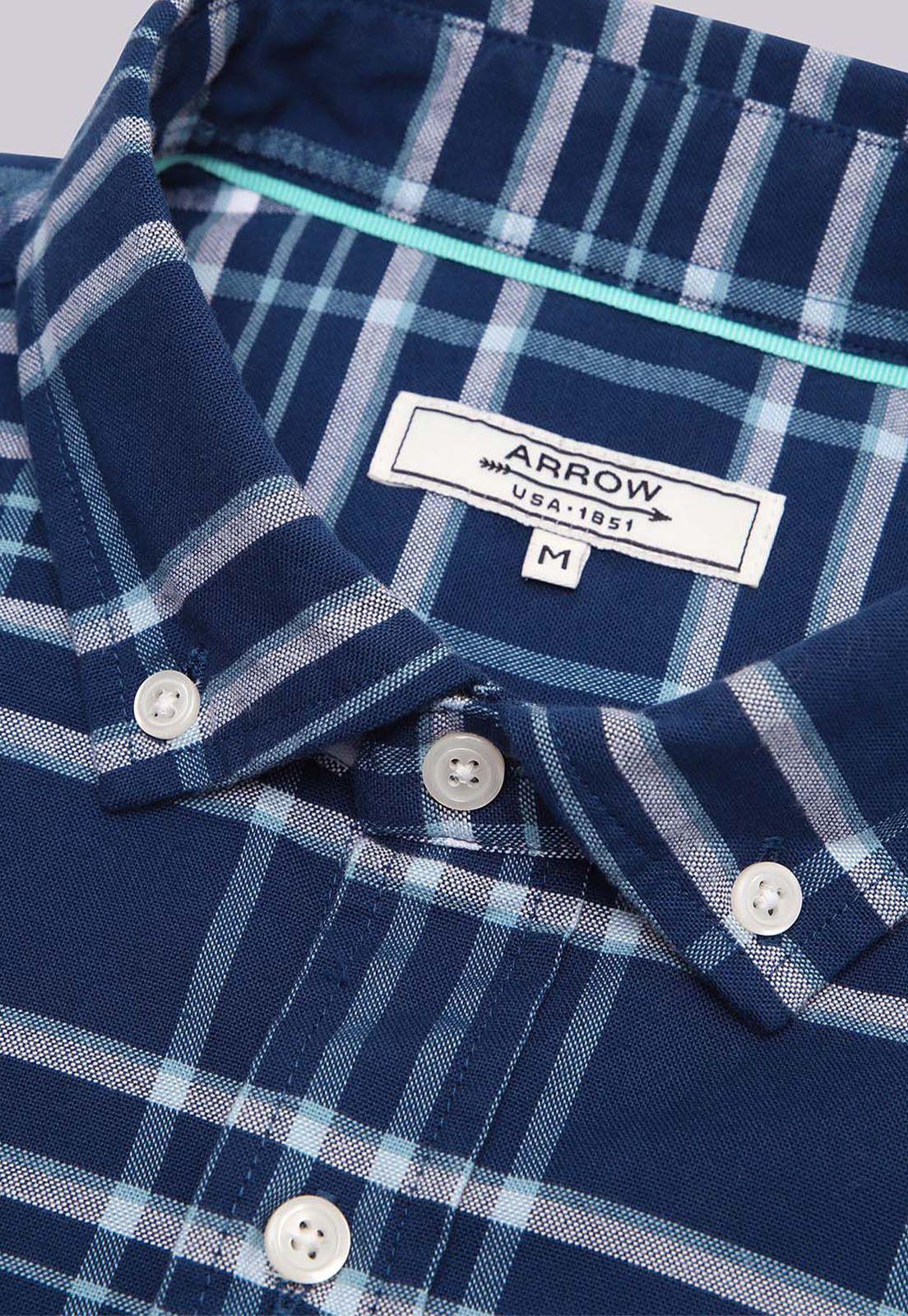 Camisa Diseño Cuadros Arrow CM32021AZ-4