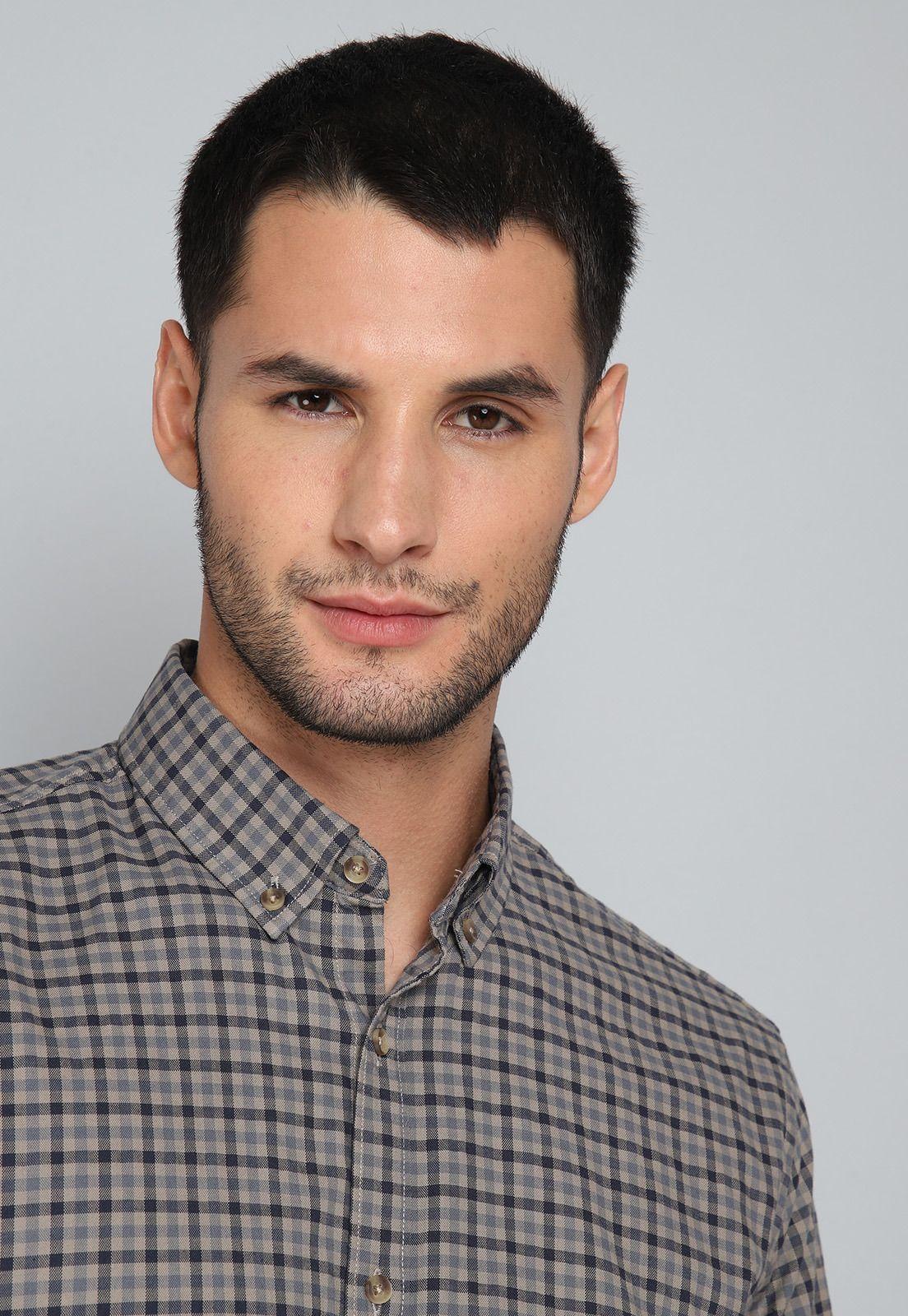 Camisa Cuadros Spandex Arrow CM31040GR-2