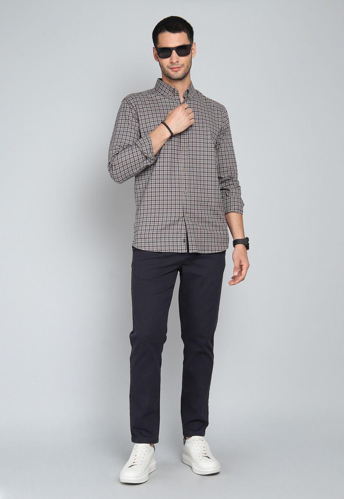 Camisa Cuadros Spandex Arrow CM31040GR-3