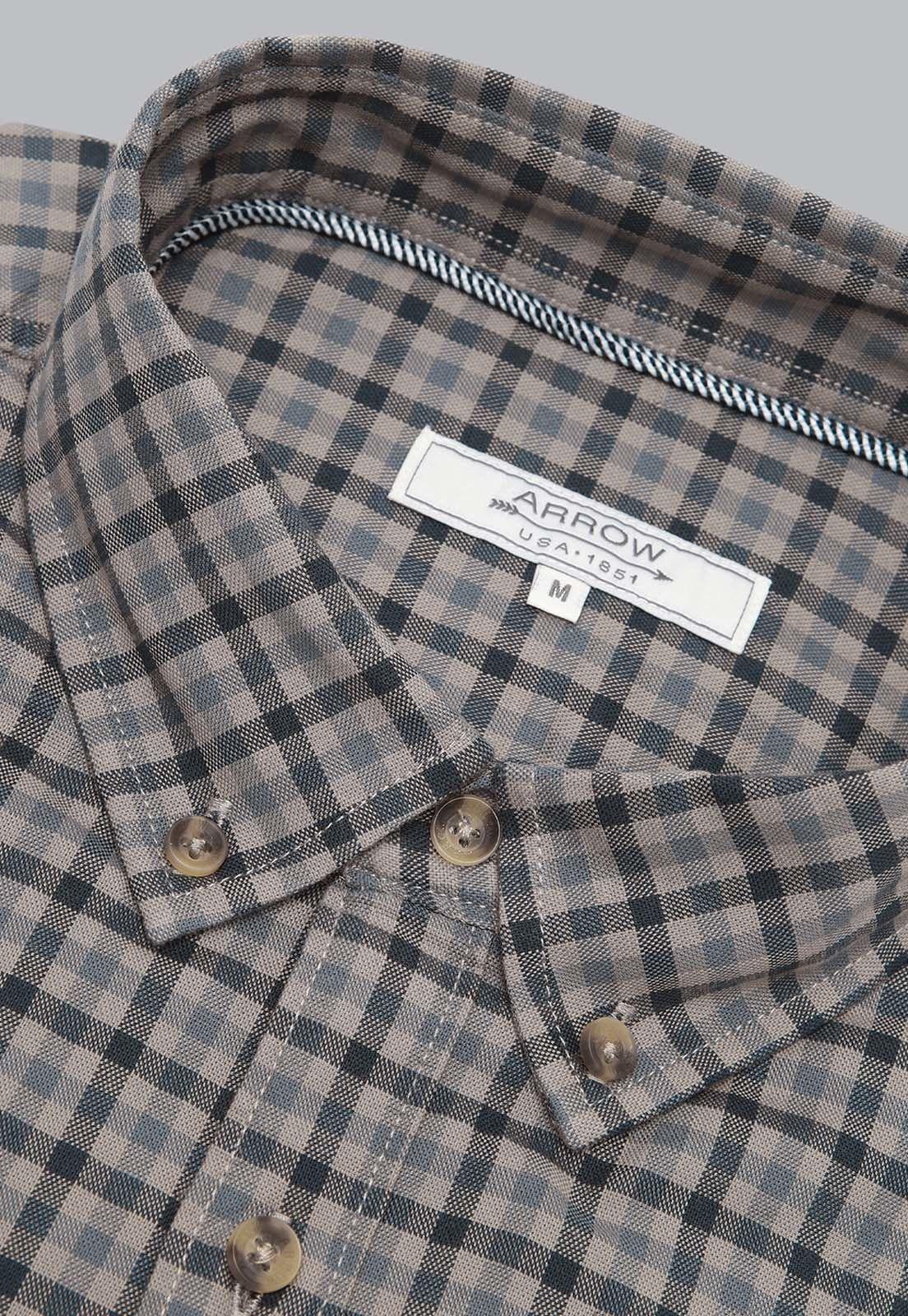 Camisa Cuadros Spandex Arrow CM31040GR-4