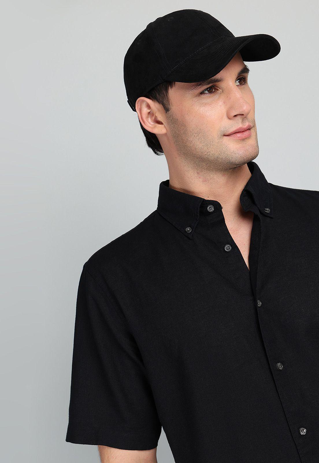 Camisa De Lino y Algodón Arrow CM32058NE-2