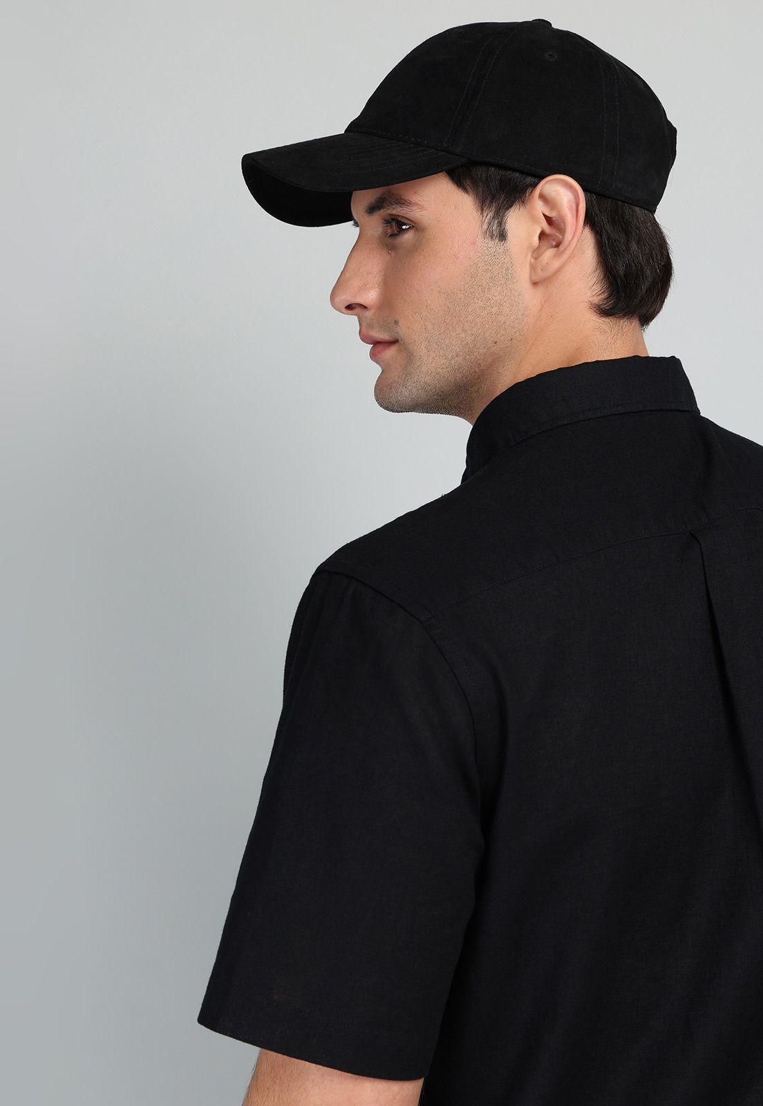 Camisa De Lino y Algodón Arrow CM32058NE-5