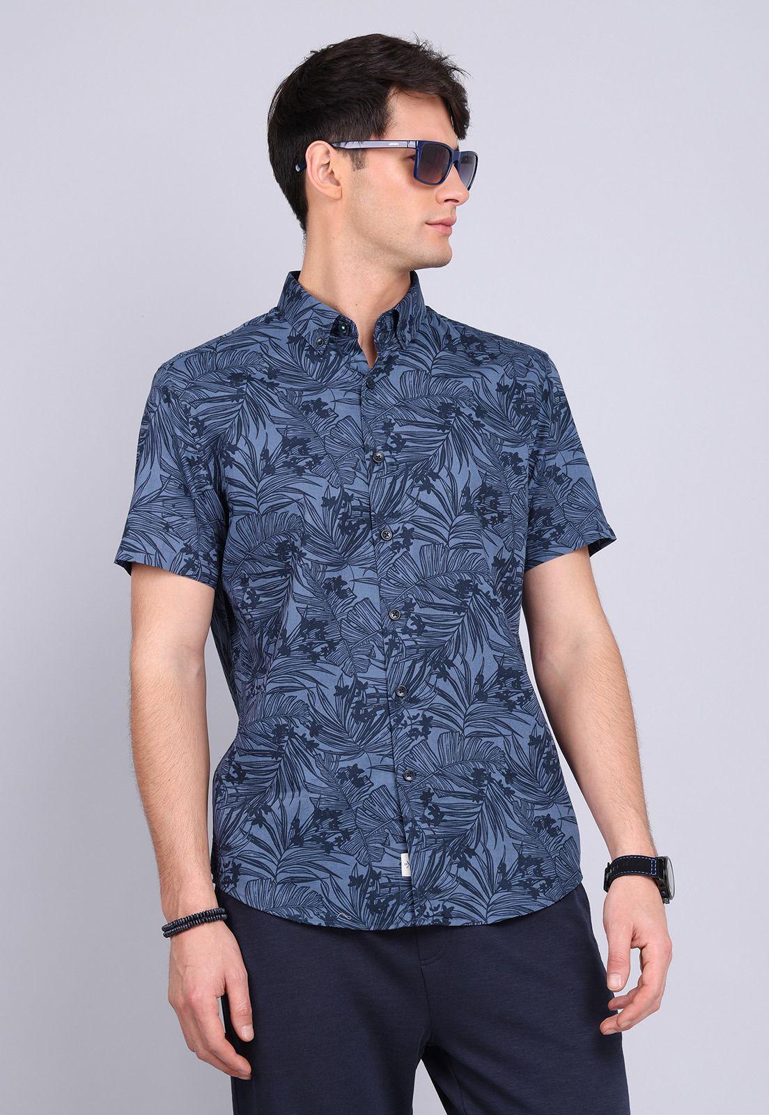 Camisa Manga Corta Floreada Arrow CM3040SAZ-0