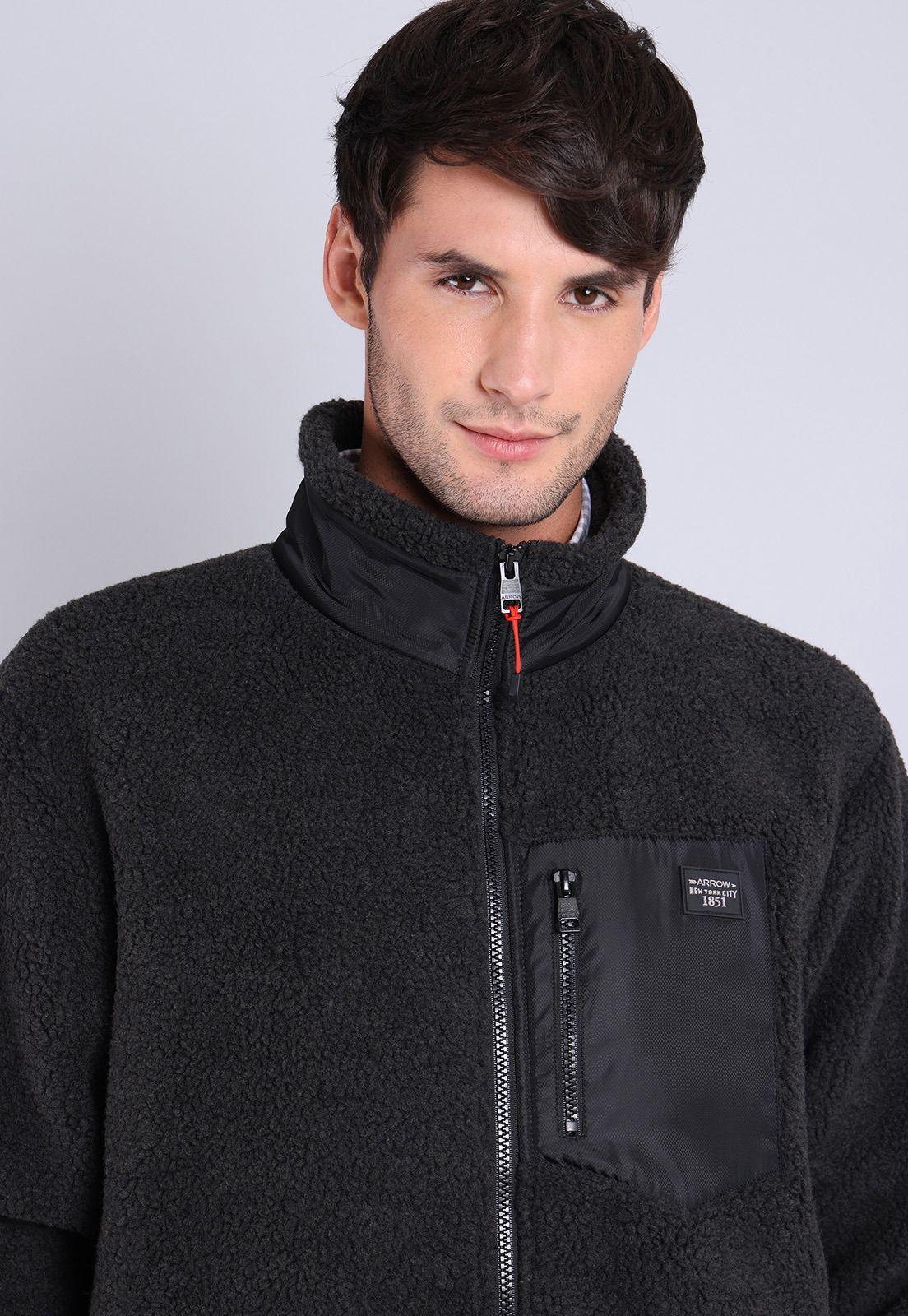 Polerón Sherpa Full Zipper Arrow PL2701WCB-2
