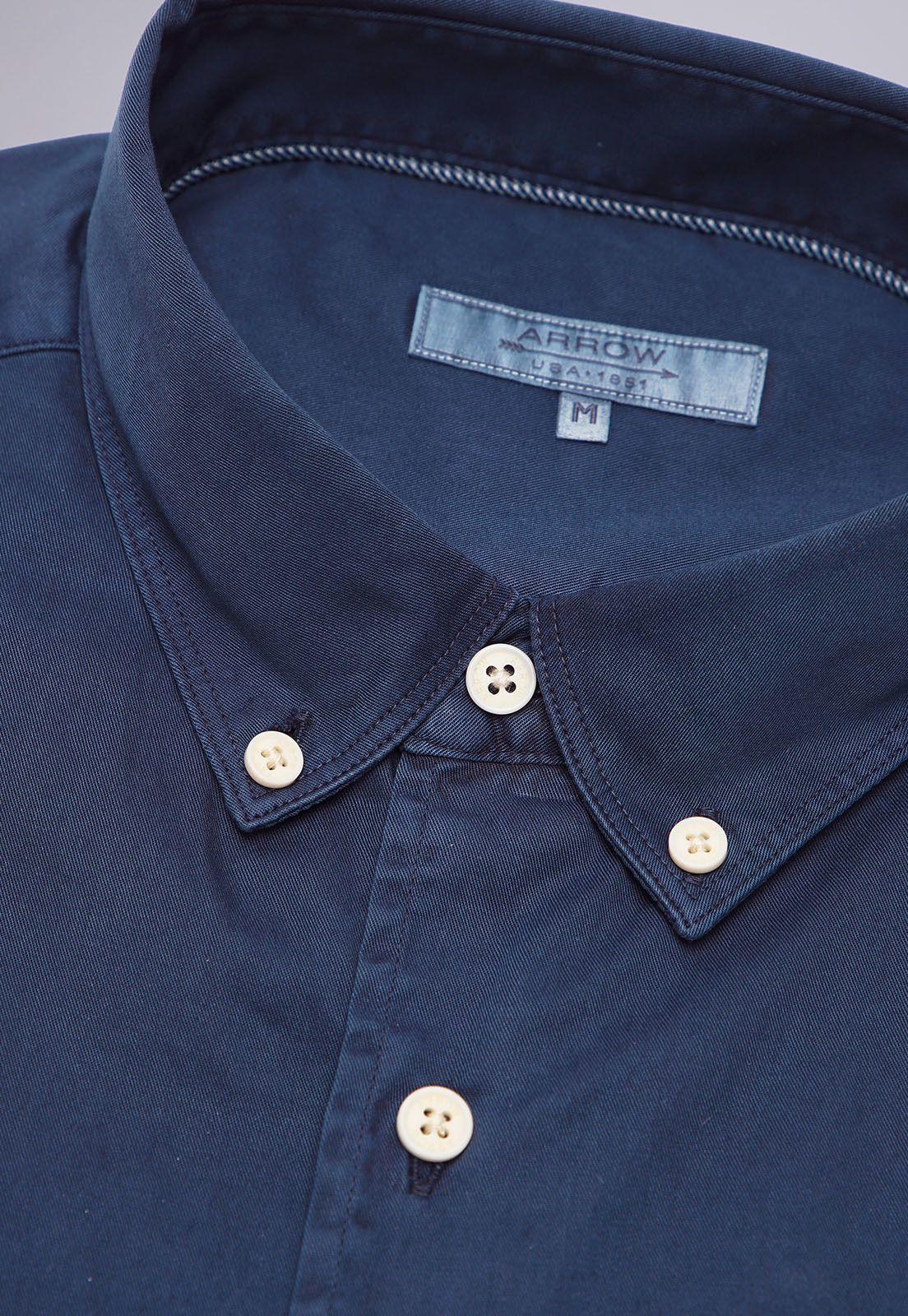 Camisa Manga Corta Garment Dyed Arrow CM3041SAZ-4