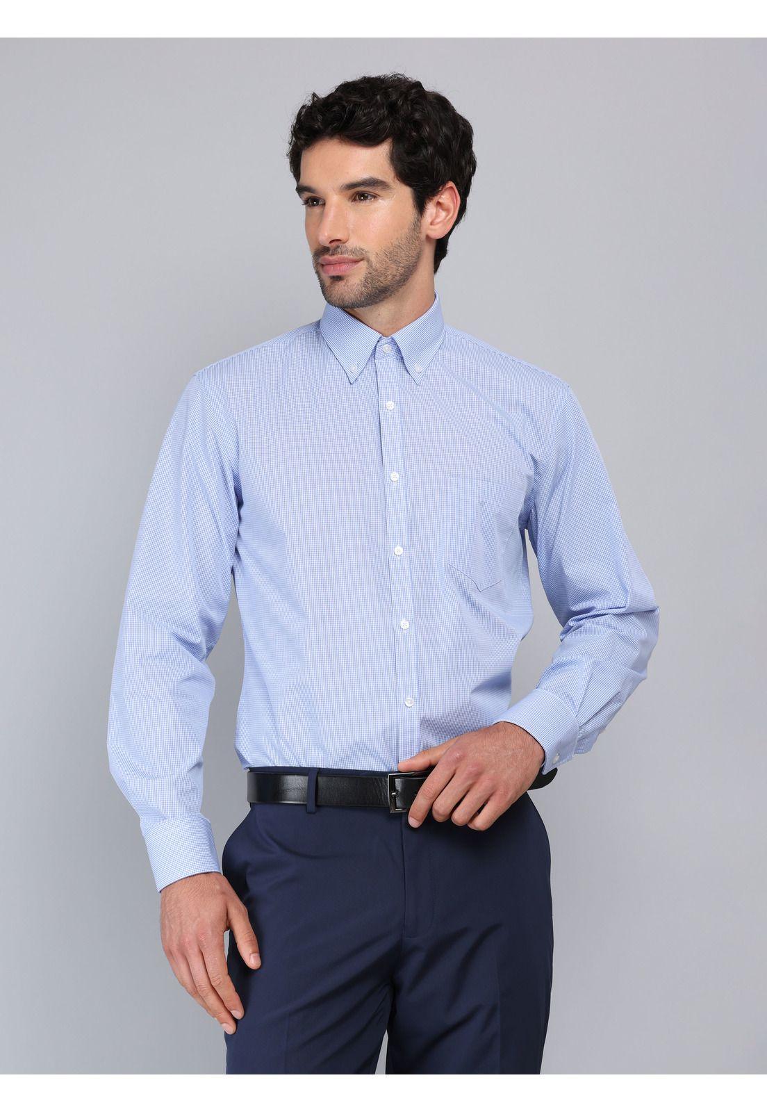 Camisa Formal A Cuadros Van Heusen VHCM555AZ-0