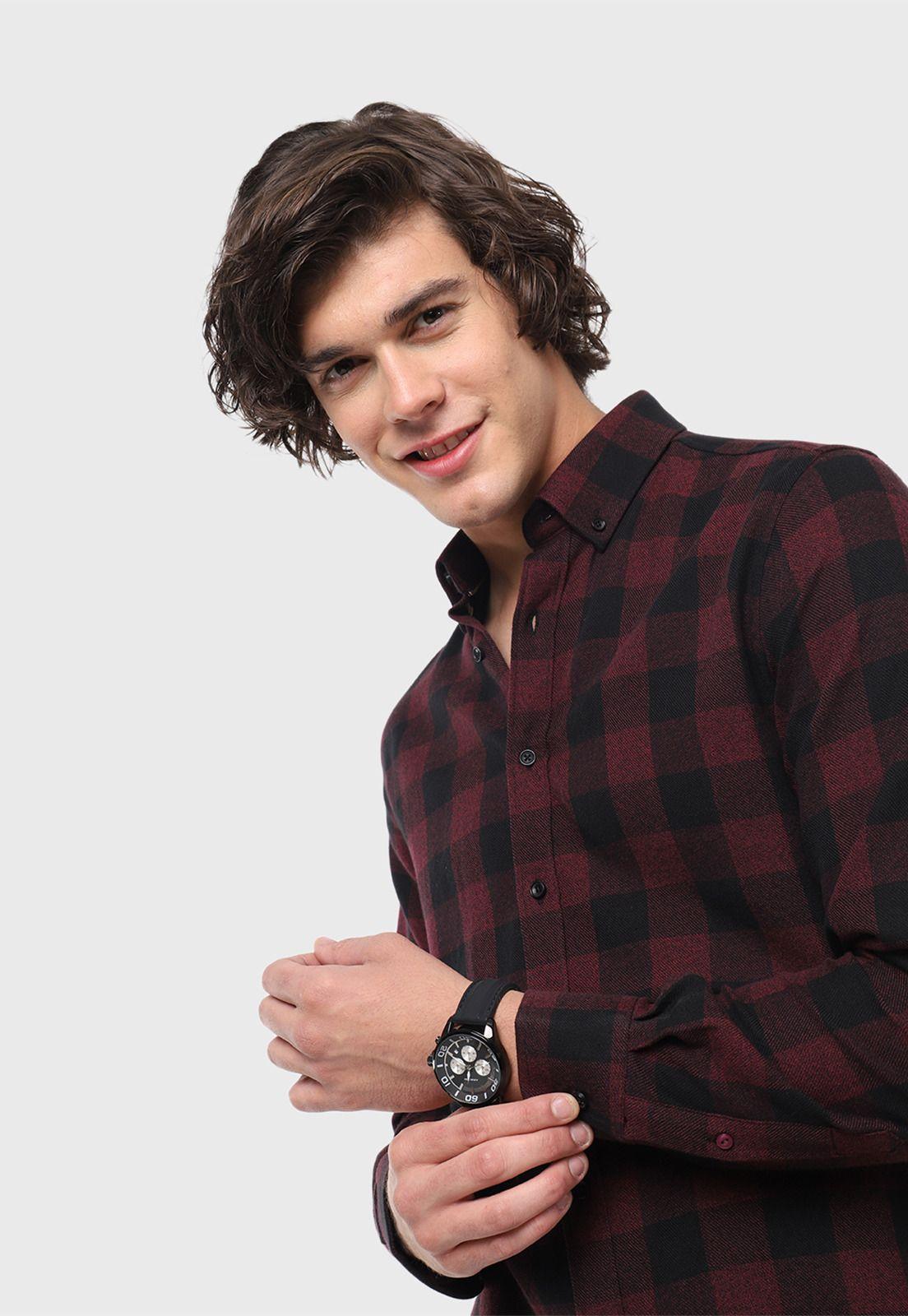 Camisa Casual A Cuadros Arrow-3
