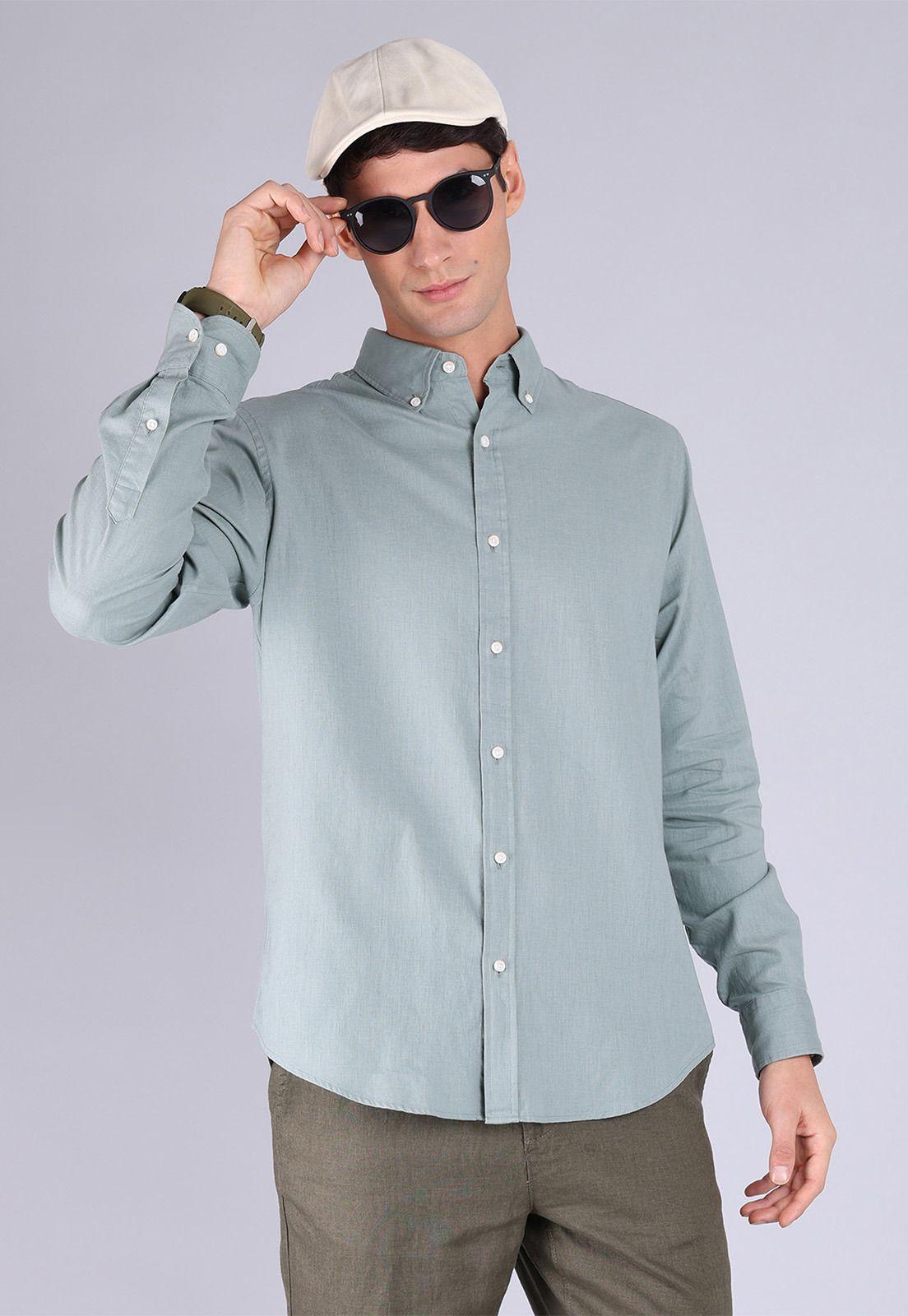 Camisa Lino Manga Larga Arrow CM3057SOL-0
