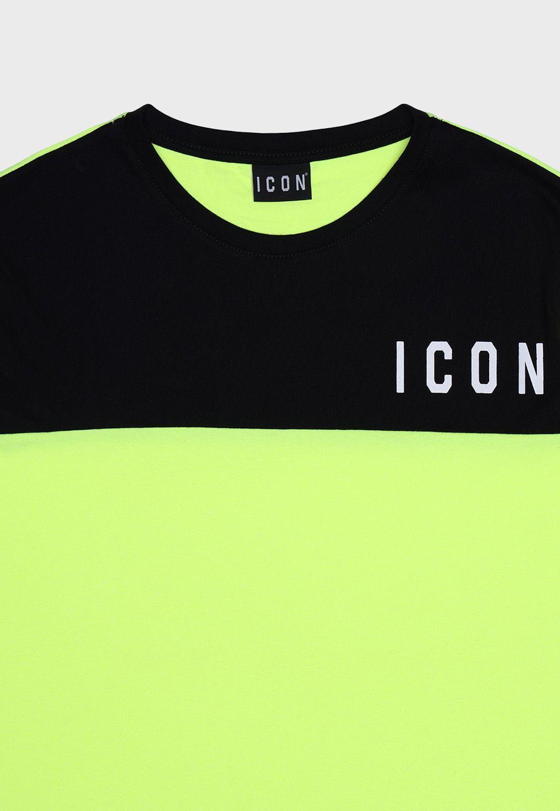 Polera Manga Corta Bicolor Hombre Icon-1