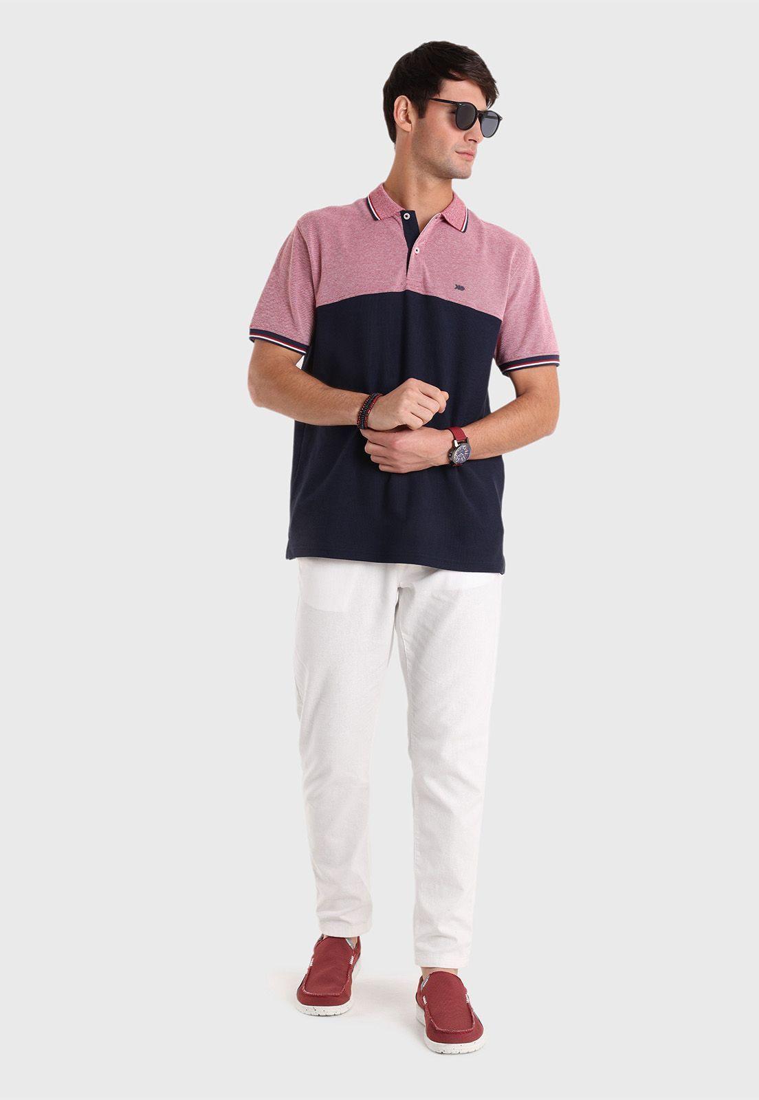 Polera Pique Cuello Polo Bicolor Arrow-3