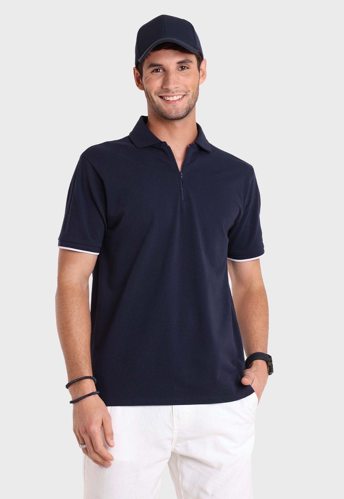 Polera Pique Cuello Polo con Cierre Arrow-0
