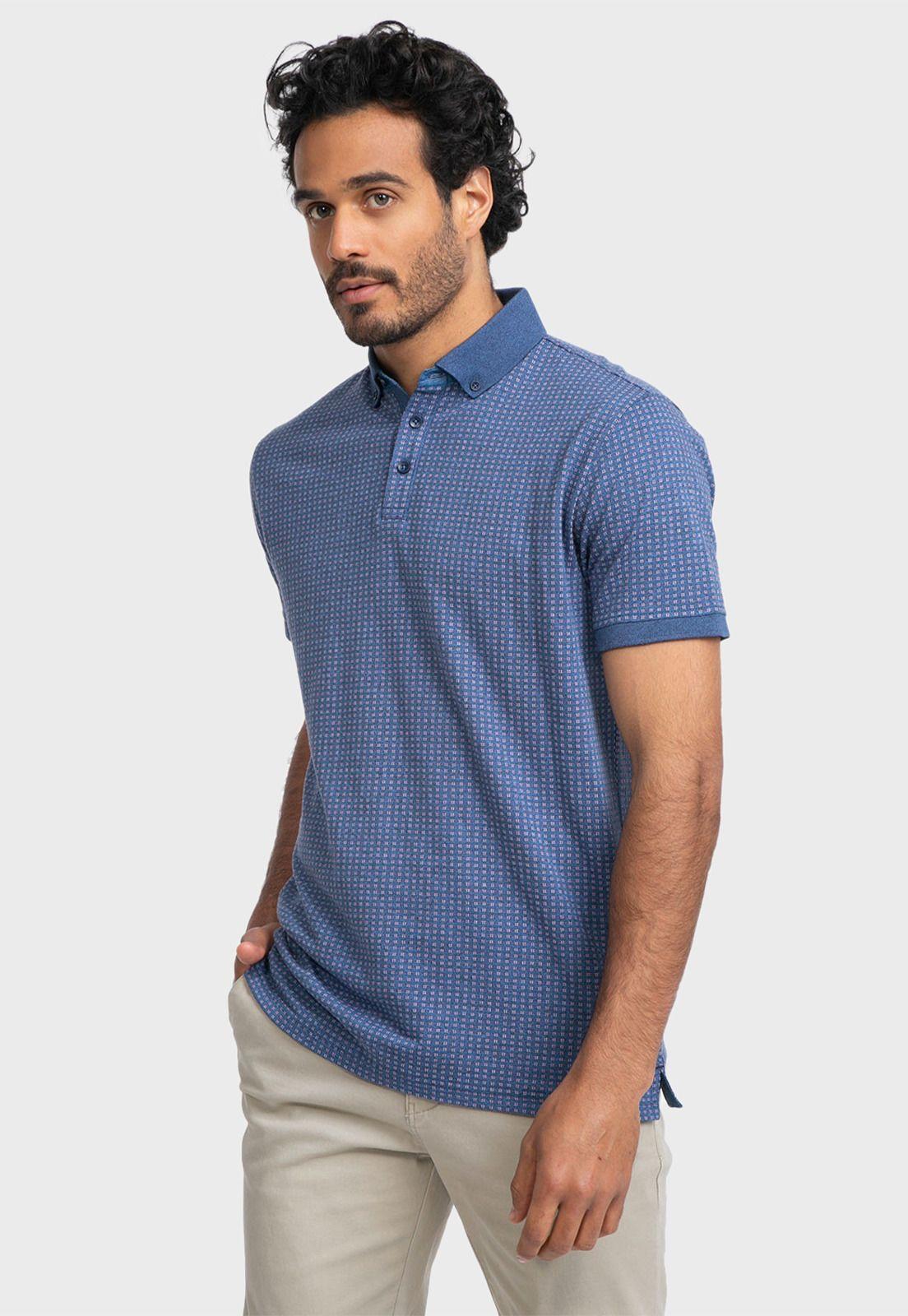 Polera Jersey Dobby Denim Arrow-0