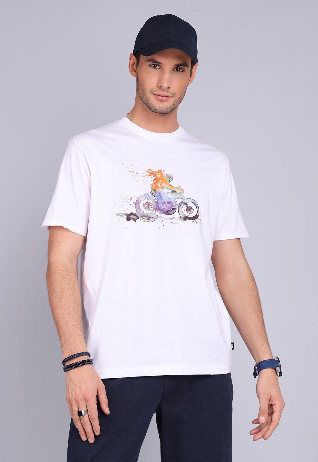 Polera Cuello Redondo Estampada Arrow PO3087SBL-0