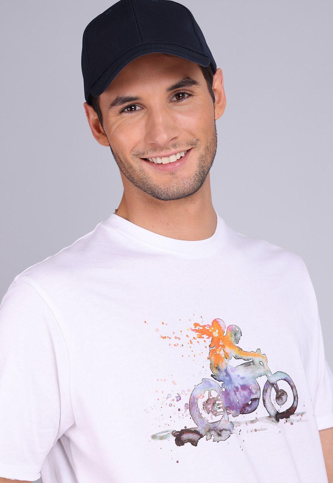 Polera Cuello Redondo Estampada Arrow PO3087SBL-2