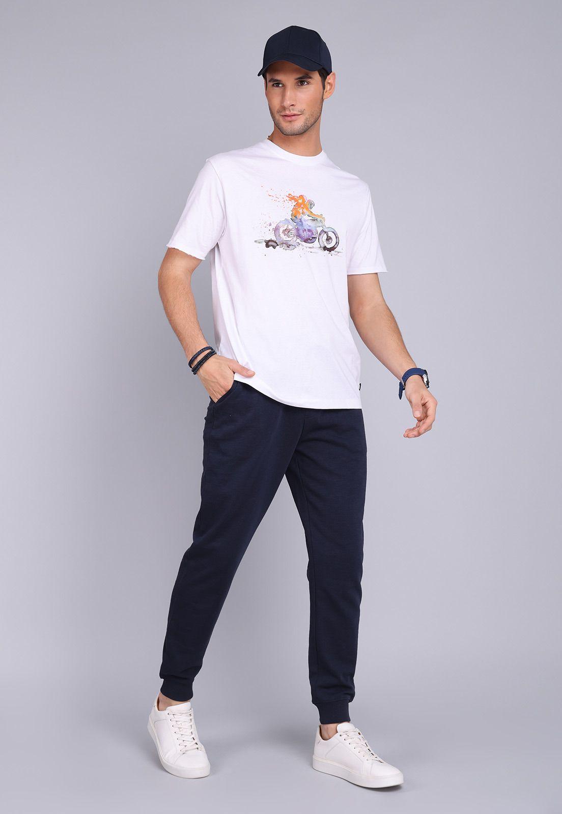 Polera Cuello Redondo Estampada Arrow PO3087SBL-3