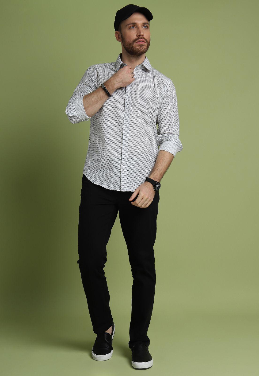 Camisa Mini Print Tailored Arrow-3