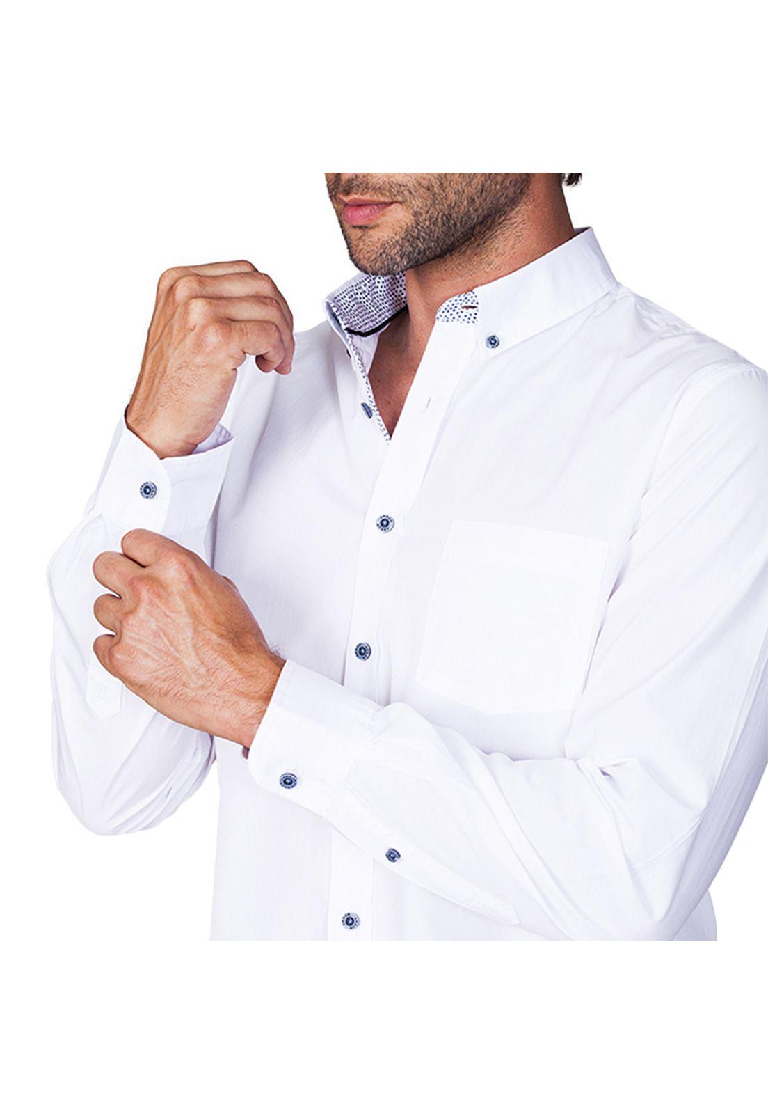 Camisa Poplin Manga Larga Blanca-2