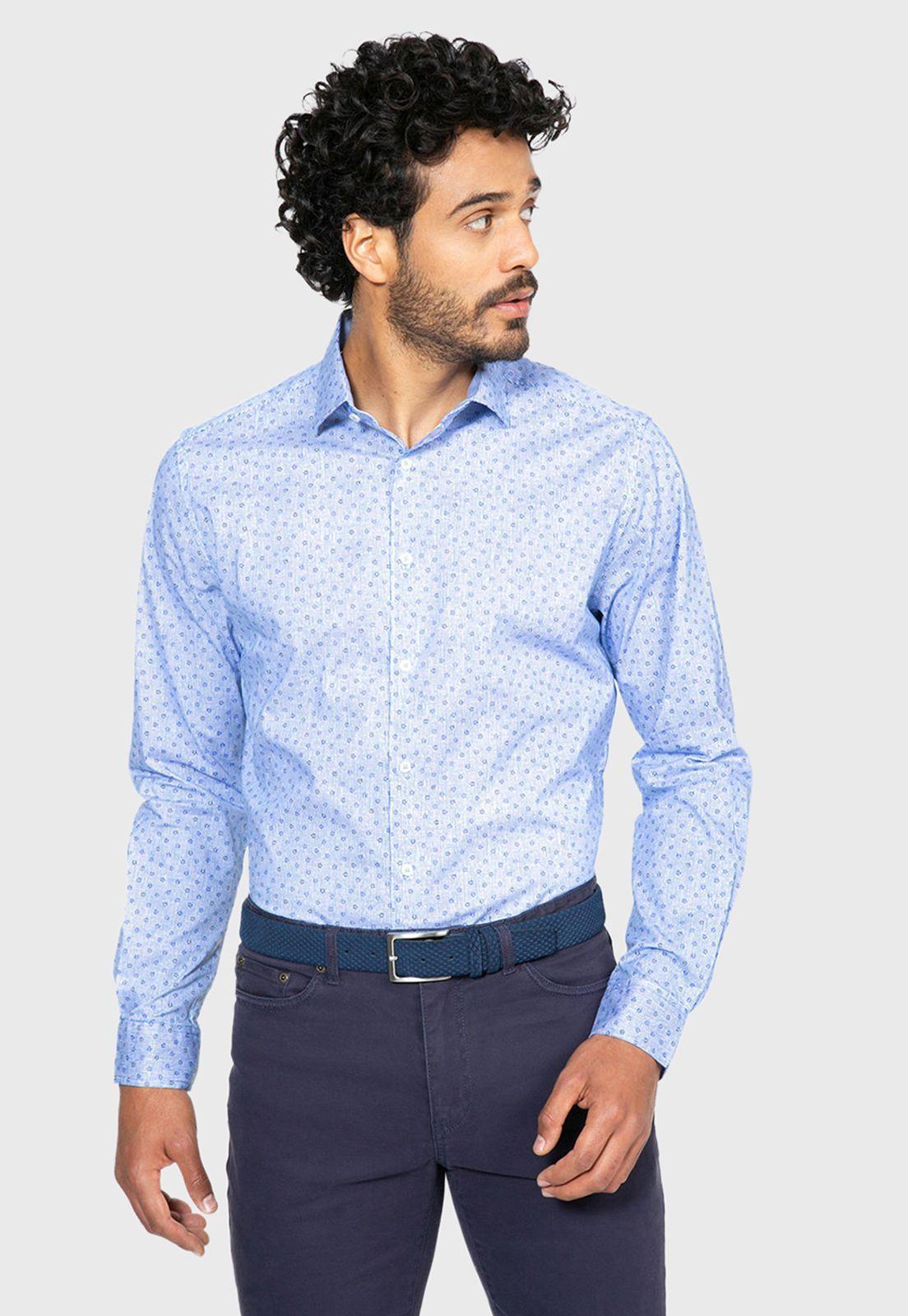 Camisa Casual Spandex Floreada-0