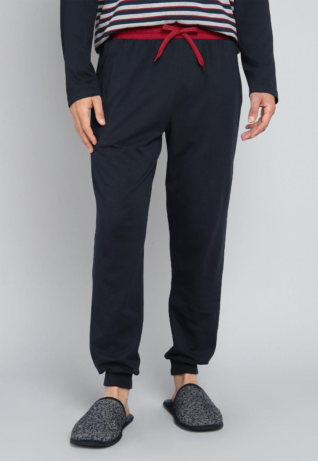 Pijama Largo A Rayas Arrow P1I3100AZ-4