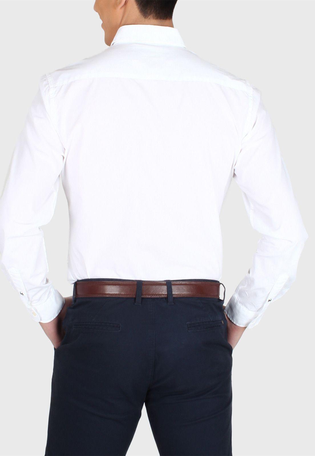 Camisa Casual Poplin M/L-1