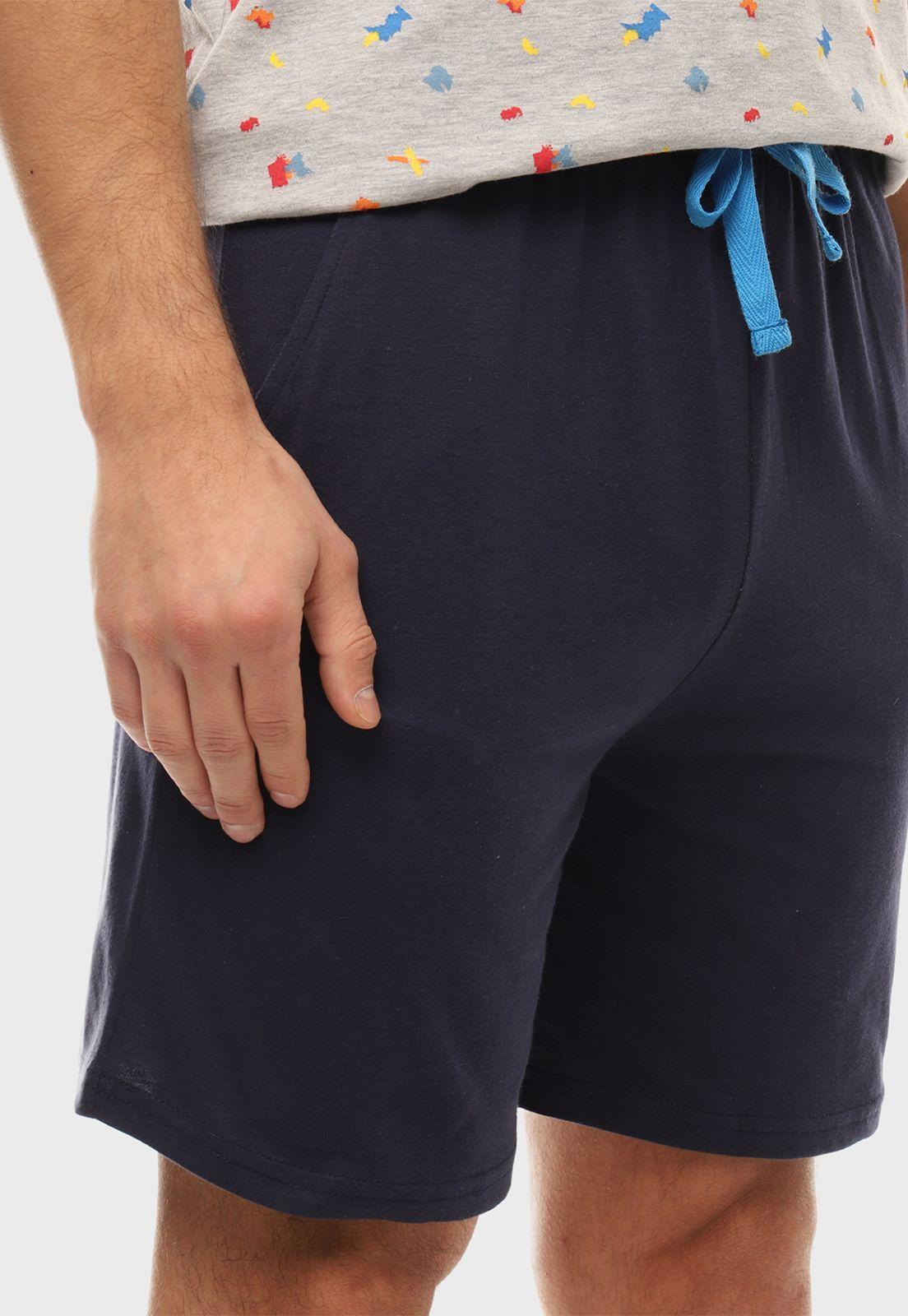 Pijama Print Corto Cuello En V Arrow-3