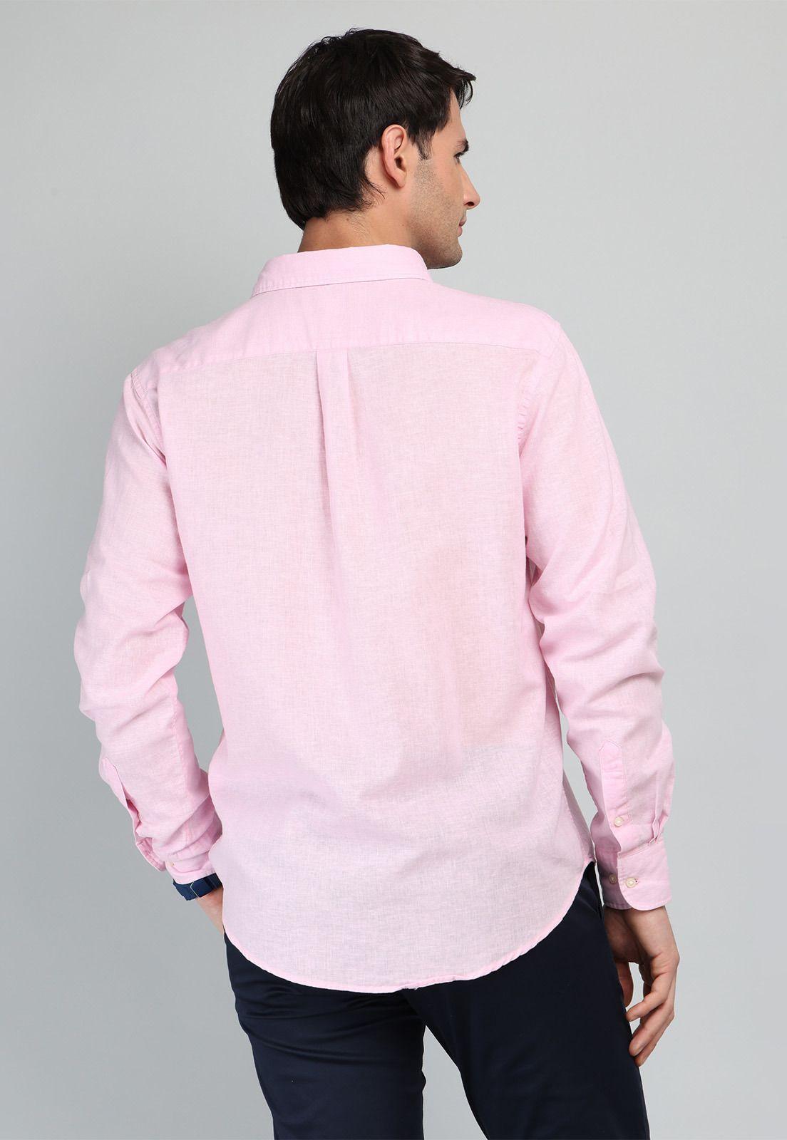 Camisa De Lino y Algodón Arrow CM32050RD-1