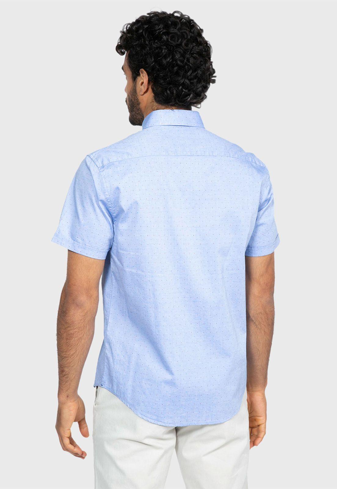 Camisa Sport Mini Print Azul Arrow-1