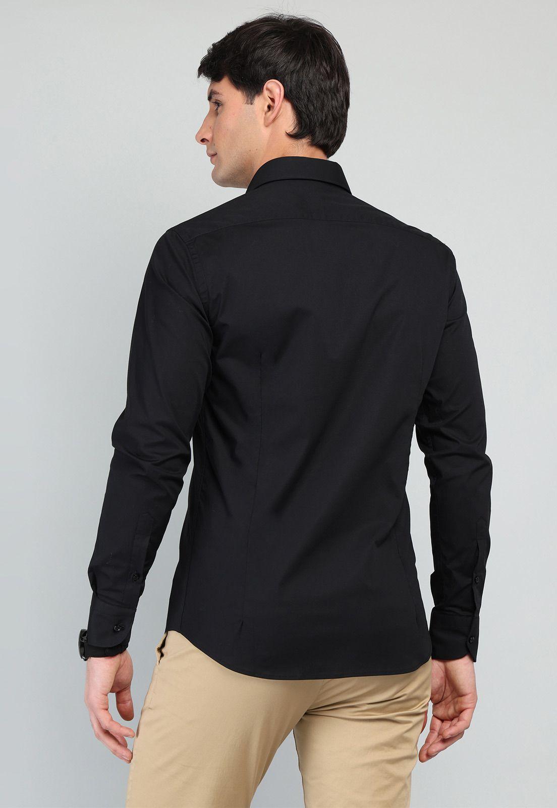 Camisa Lisa Spandex Arrow CM32I90NE-1