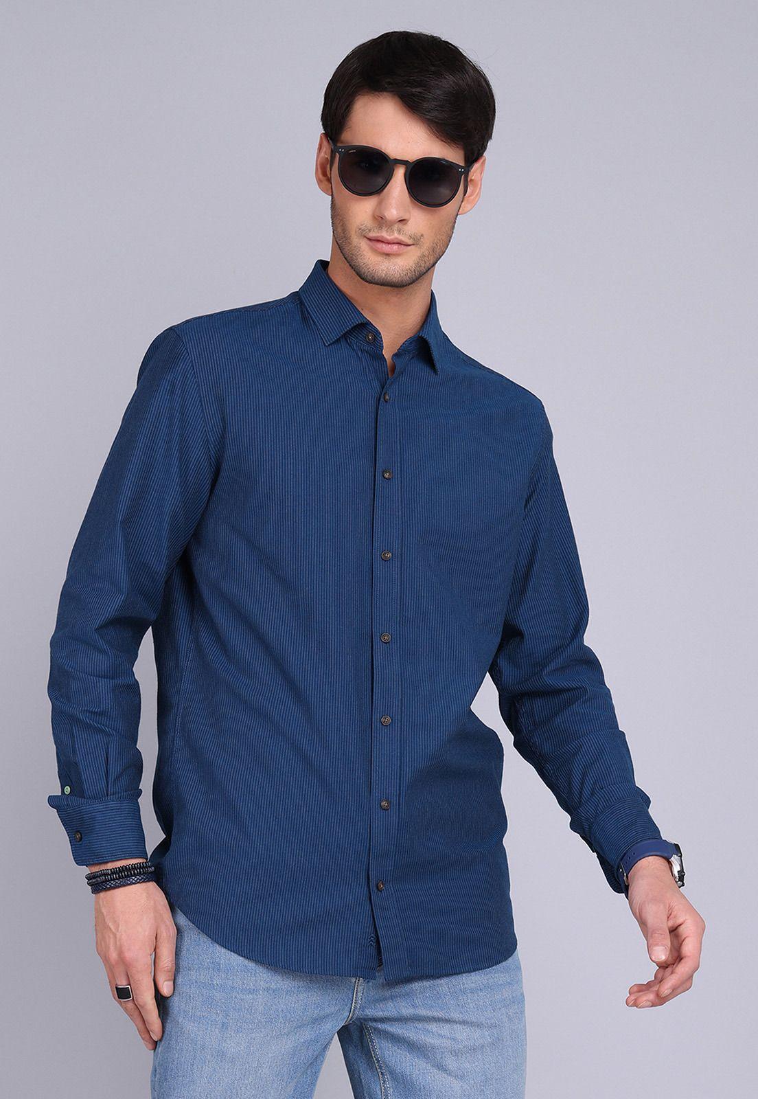 Camisa Rayas Manga Larga Arrow CM3033SAZ-0