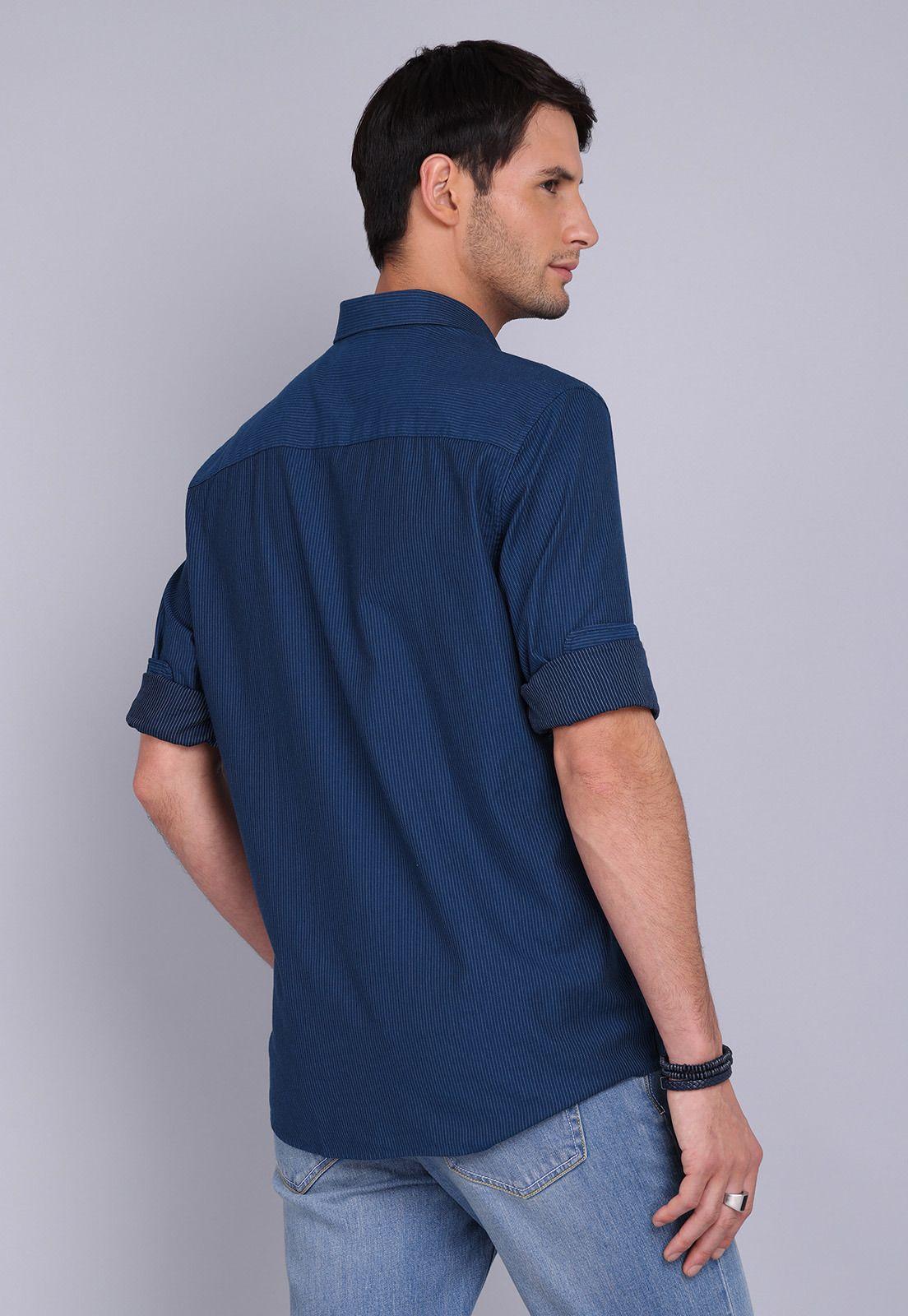 Camisa Rayas Manga Larga Arrow CM3033SAZ-3