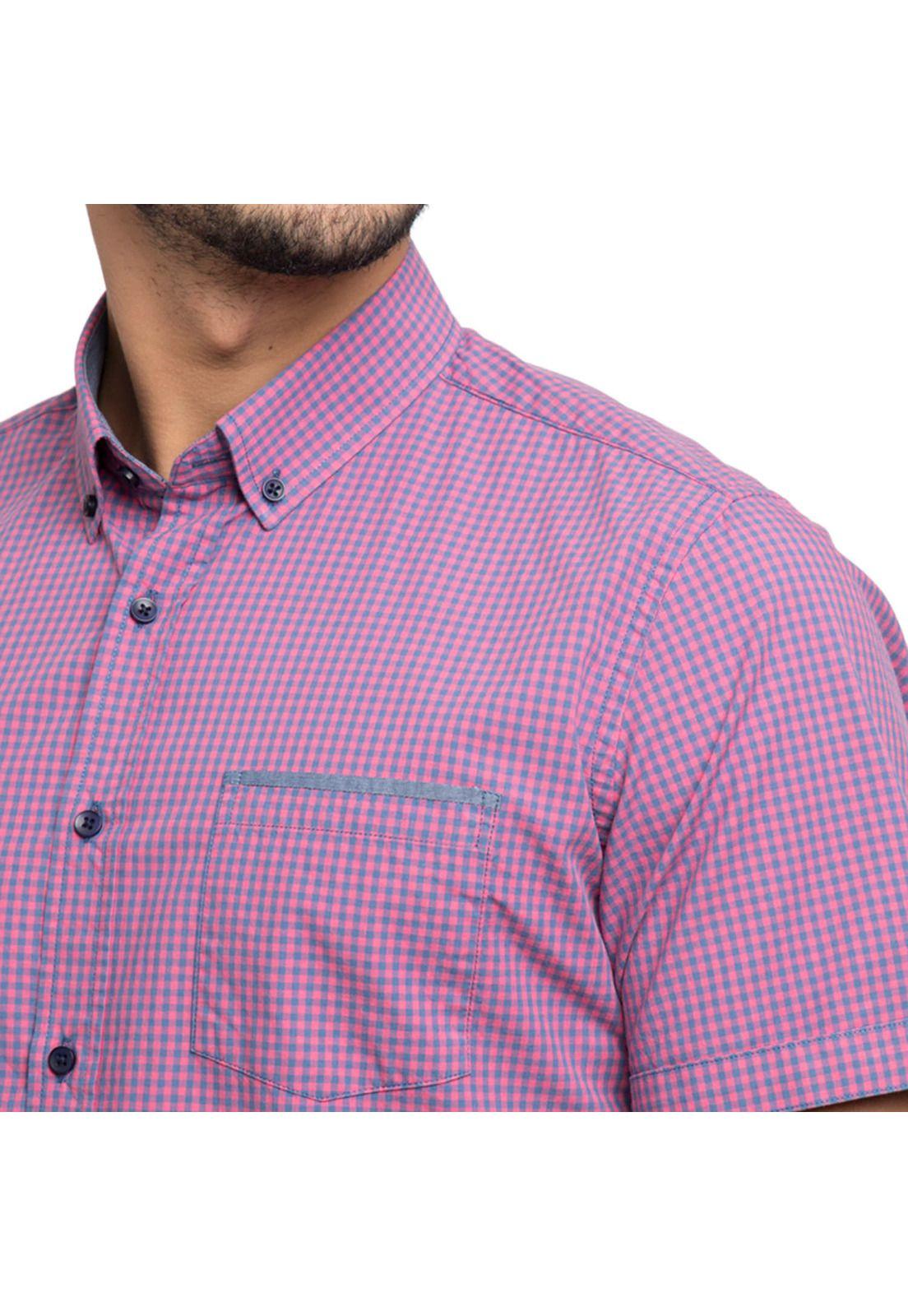 Camisa Cuadritos Manga Corta-2