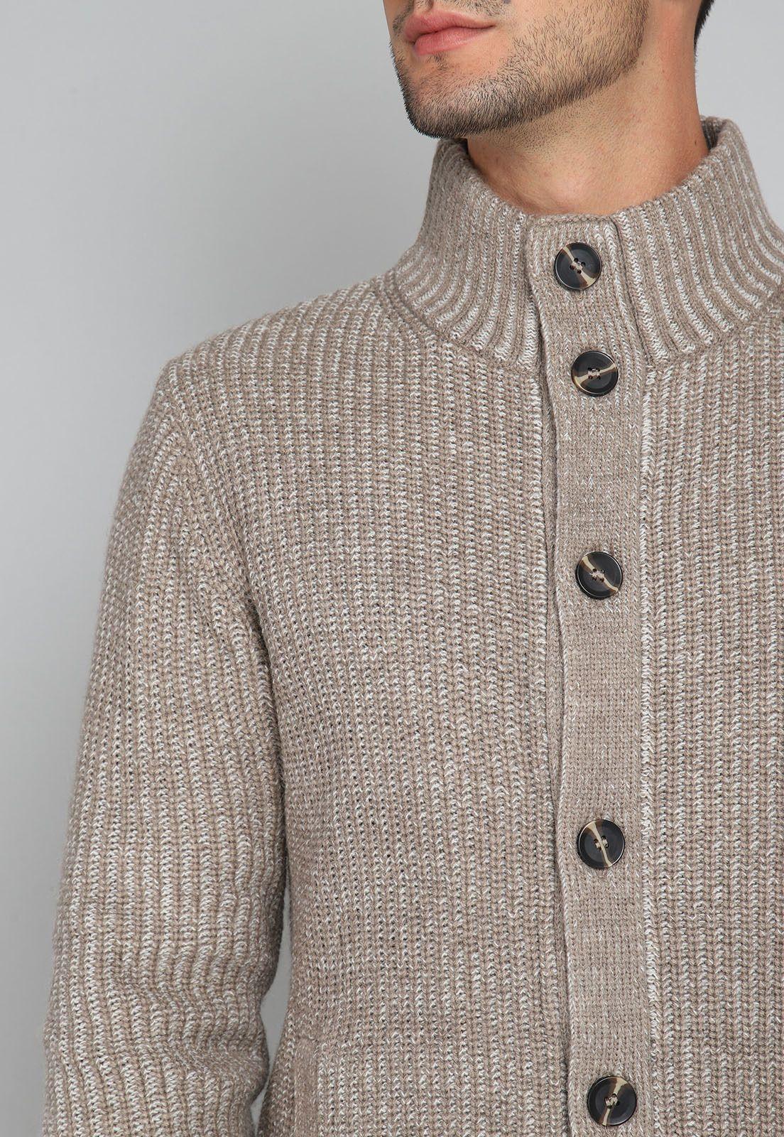 Cardigan Cuello Alto Arrow SW31036BE-2
