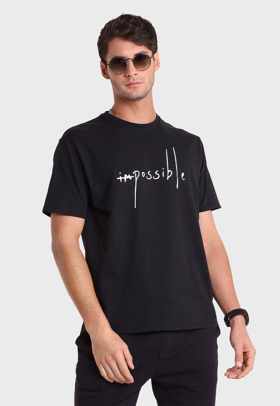 Polera Cuello Redondo Estampada Arrow-0