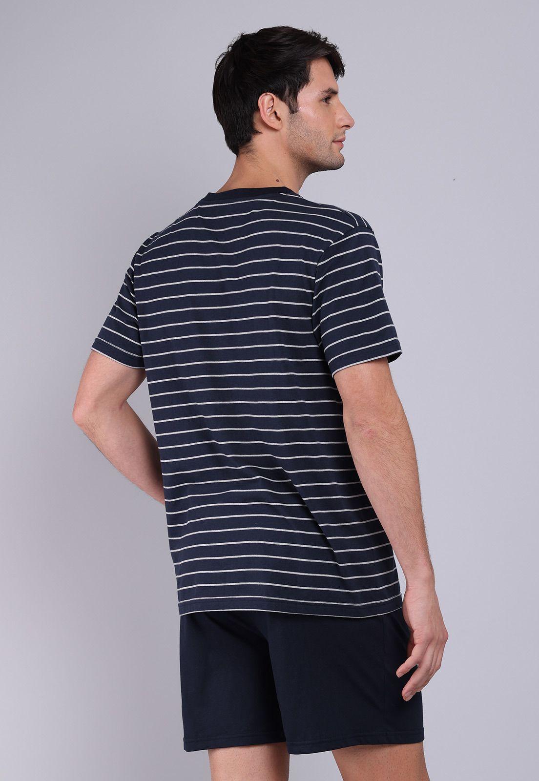 Pijama Corto Cuello En V Arrow P1V3010NB-1