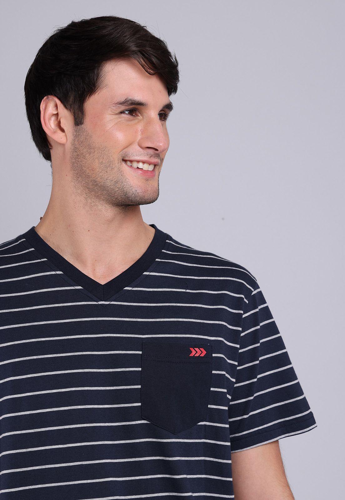 Pijama Corto Cuello En V Arrow P1V3010NB-2